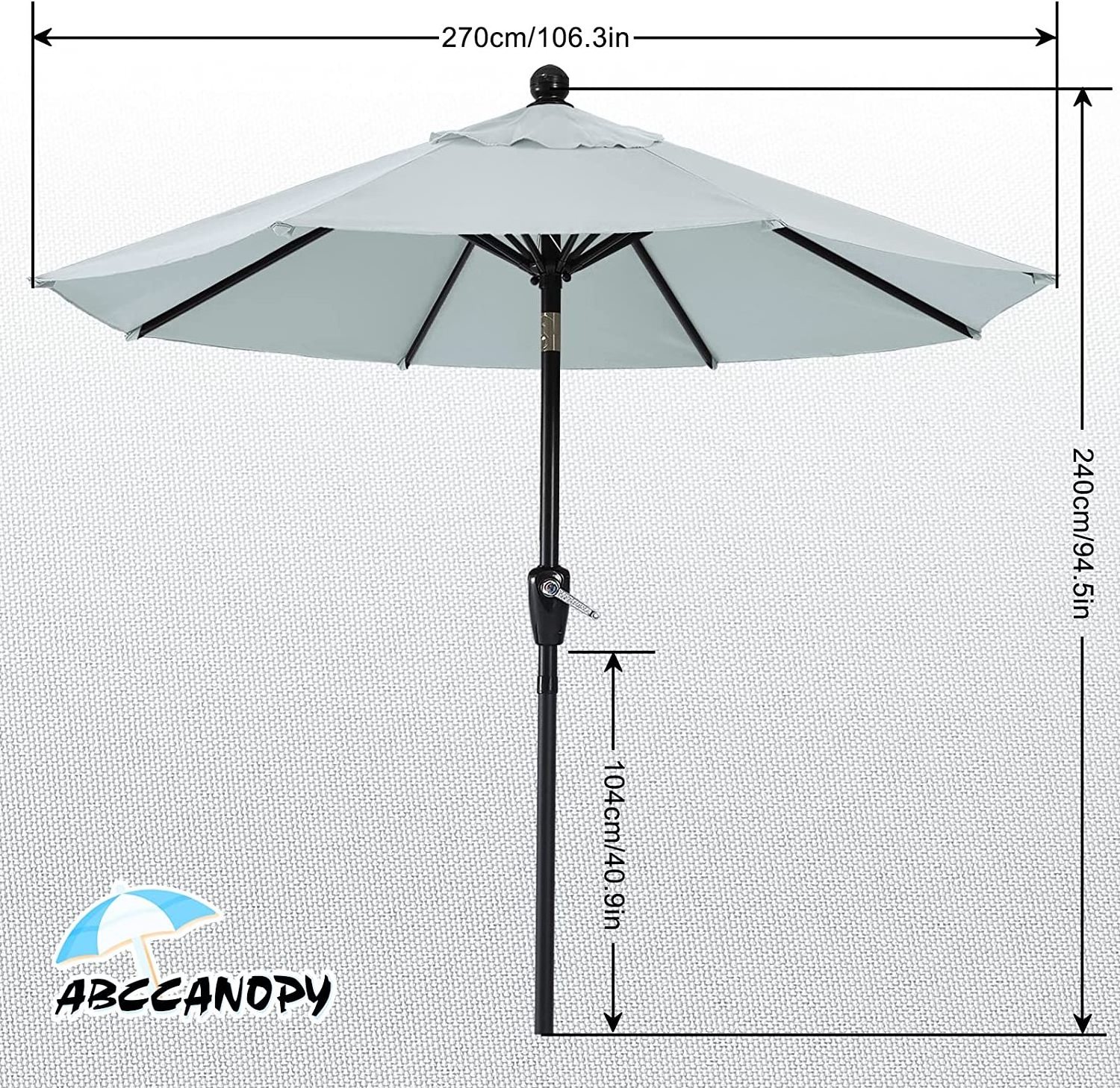 Promotional Outdoor Patio Umbrella Beach Umbrellas with Tilt Sun UV Protection Beach Umbrella Parasol