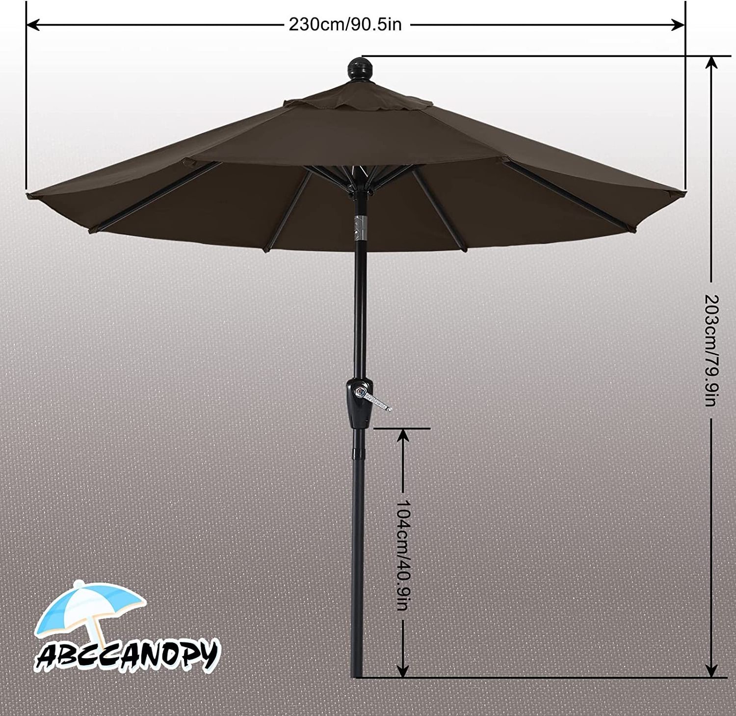 Wholesale High Quality Outdoor Furniture Anti-Uv steel Garden Patio Beach Umbrella