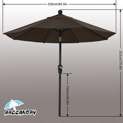 Wholesale High Quality Outdoor Furniture Anti-Uv steel Garden Patio Beach Umbrella