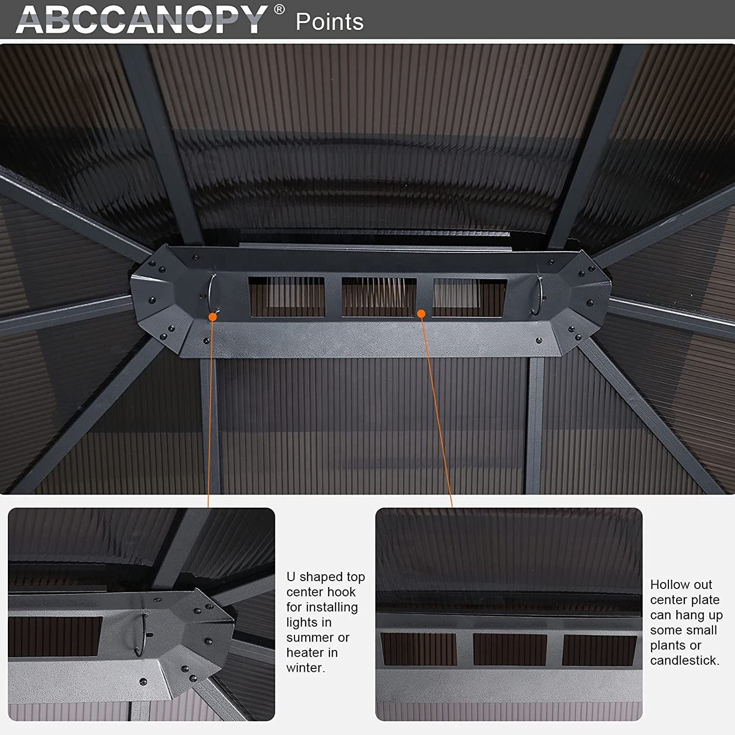 ABCCANOPY 10x10 Double Roof Hardtop Patio Large Gazebo Gazebo Outdoor Garden With Curtains And Netting Pergola Gazebo