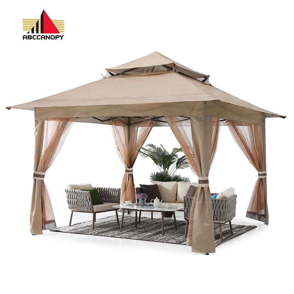 ABCCANOPY Weich Top Pavillon Patio Gazebo Tent With Mosquito Netting Pop up Gazebo With Sides