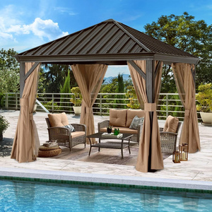 ABCCANOPY Gazebo Outdoor High Quality Aluminium Pergola Gazebo 10 X 10 Hardtop Gazebo Luxury Aluminium Hardtop