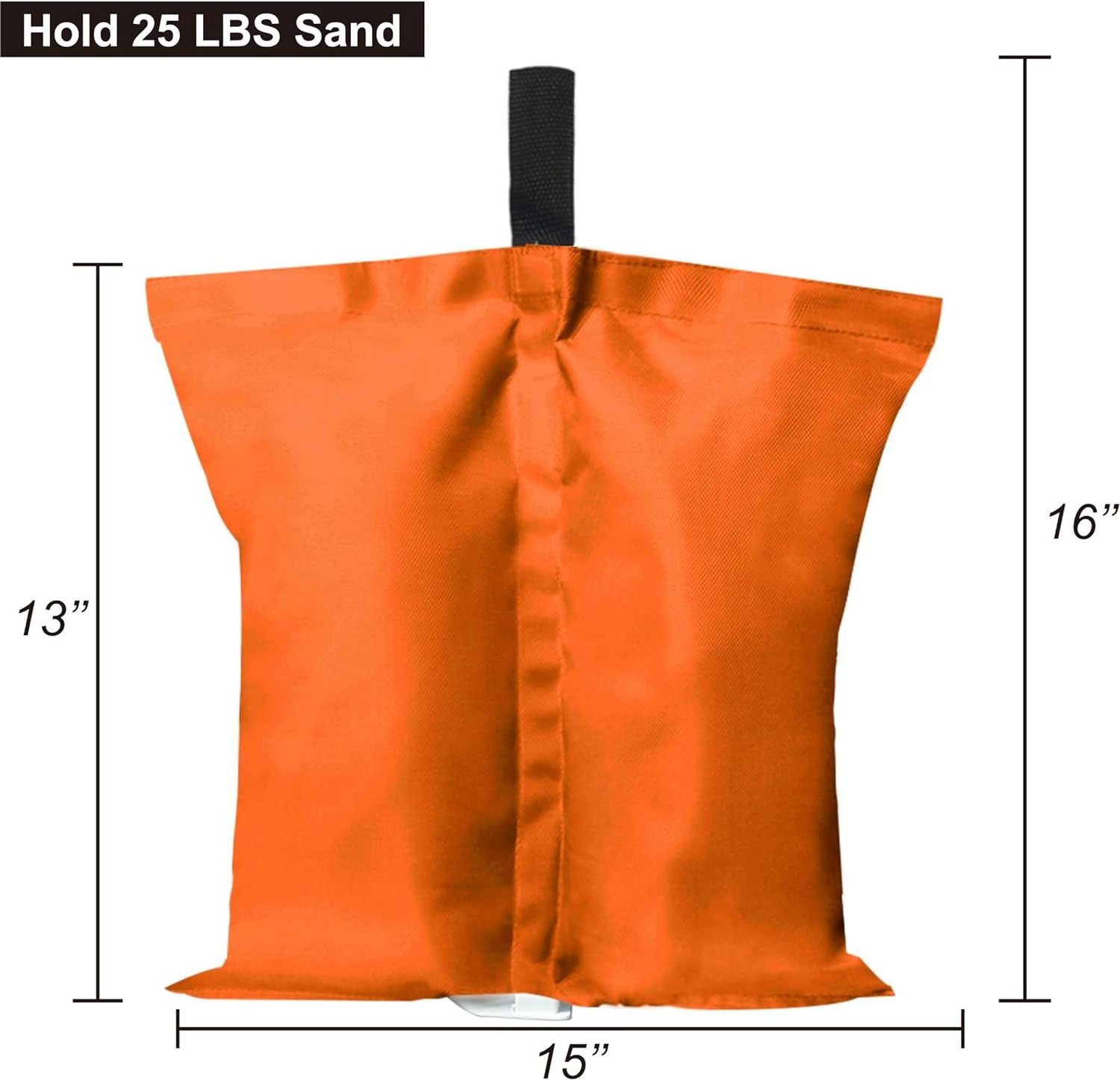 ABCCANOPY Canopy Weights 112 LBS Gazebo Tent Sand Bags,4pcs-Pack (Orange)