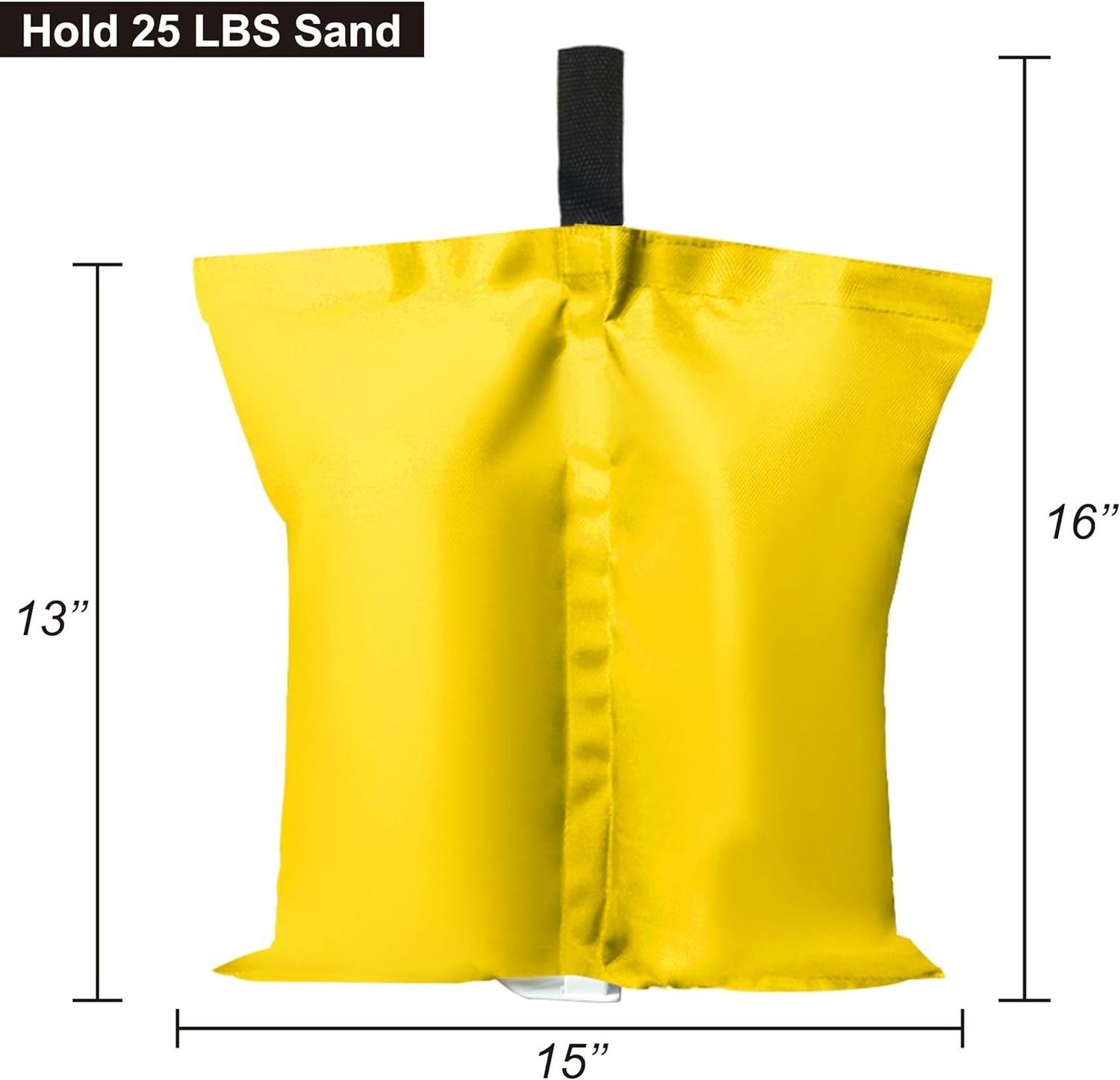 ABCCANOPY Canopy Weights 112 LBS Tent Sand Bags,4pcs-Pack (Yellow)