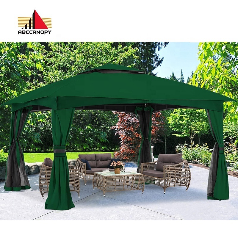 ABCCANOPY Metal Patio Gazebo Pavilion China Hot Tub Gazebo Metal Framed Pergola Gazebos 3x3 Altany Zamkniete