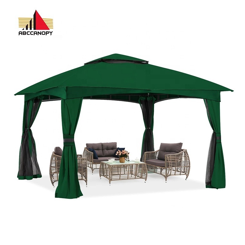 ABCCANOPY Metal Patio Gazebo Pavilion China Hot Tub Gazebo Metal Framed Pergola Gazebos 3x3 Altany Zamkniete