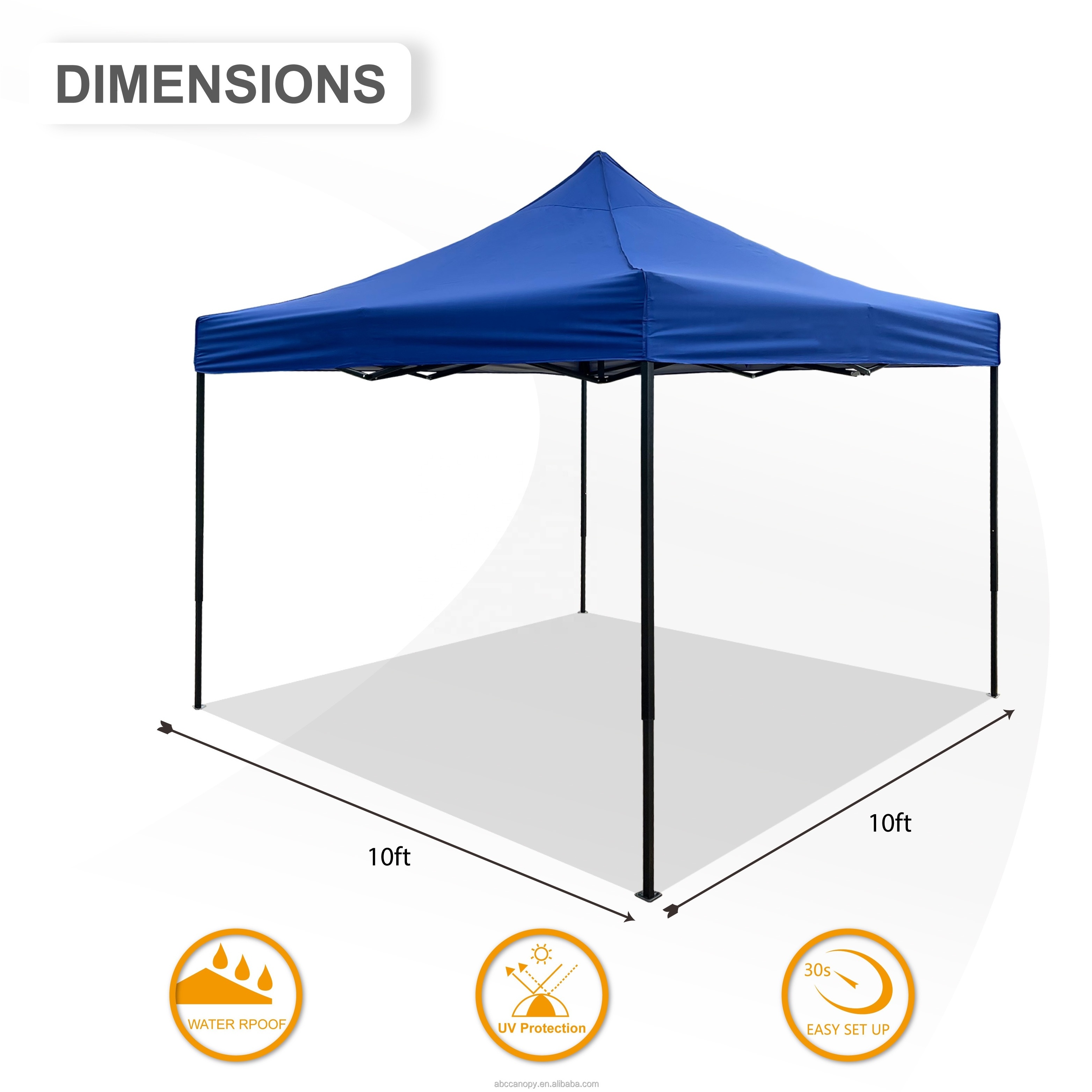 ABCCANOPY 10x10 Pop Up Tent 3x3 Marquee Plain Tents Folding gazebo Carpa Para 2 Personas Pop Up Tenda Profi Faltzelt Snabbtalt