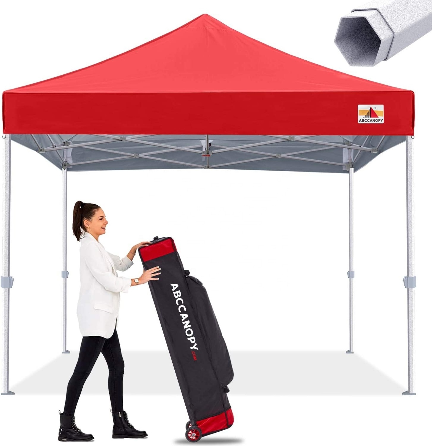 Commercial Pop Up Canopy Premium Steel Frame Heavy Duty Canopy Tent 10X10 for Trade Show Party Outdoor Event