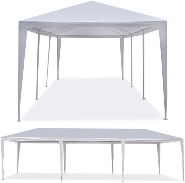 10'x30' Heavy Duty Canopy Gazebo Outdoor Party Wedding Tent Pavilion with 6 Removable Side Walls