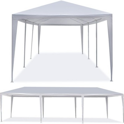 10'x30' Heavy Duty Canopy Gazebo Outdoor Party Wedding Tent Pavilion with 6 Removable Side Walls