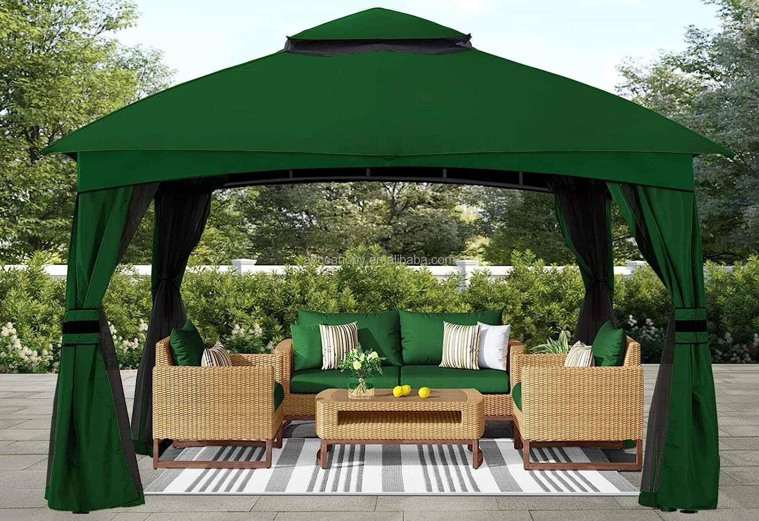 ABCCANOPY Rip-Lock Soft Top Outdoor Gazebo Waterproof Paviljonki Metal Pergola Gazebo Garden Pergola Curtains Gartenpavillon