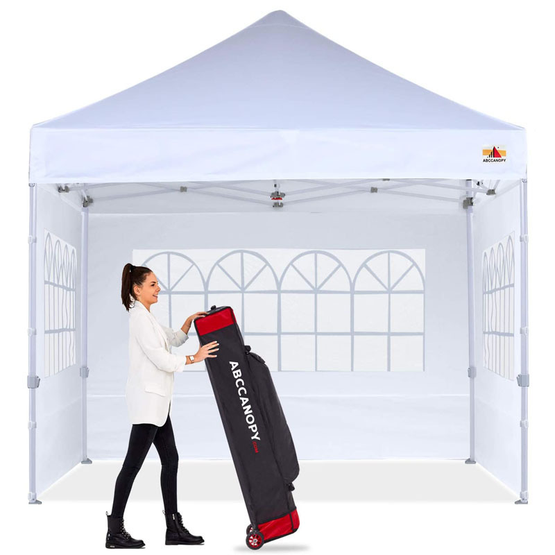 Outdoor Gazebo Pop up canopy 10x10 canopy tent with church window sidewalls trade show tent