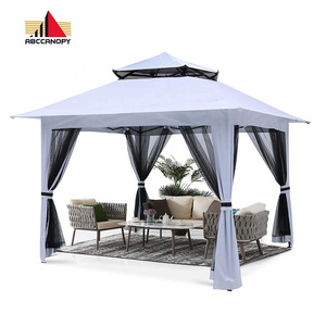 ABCCANOPY Pop Up Gazebo With Mosquito Netting Windproof One Person Easy Up Folding Tent Double Top Design Tente Pliante