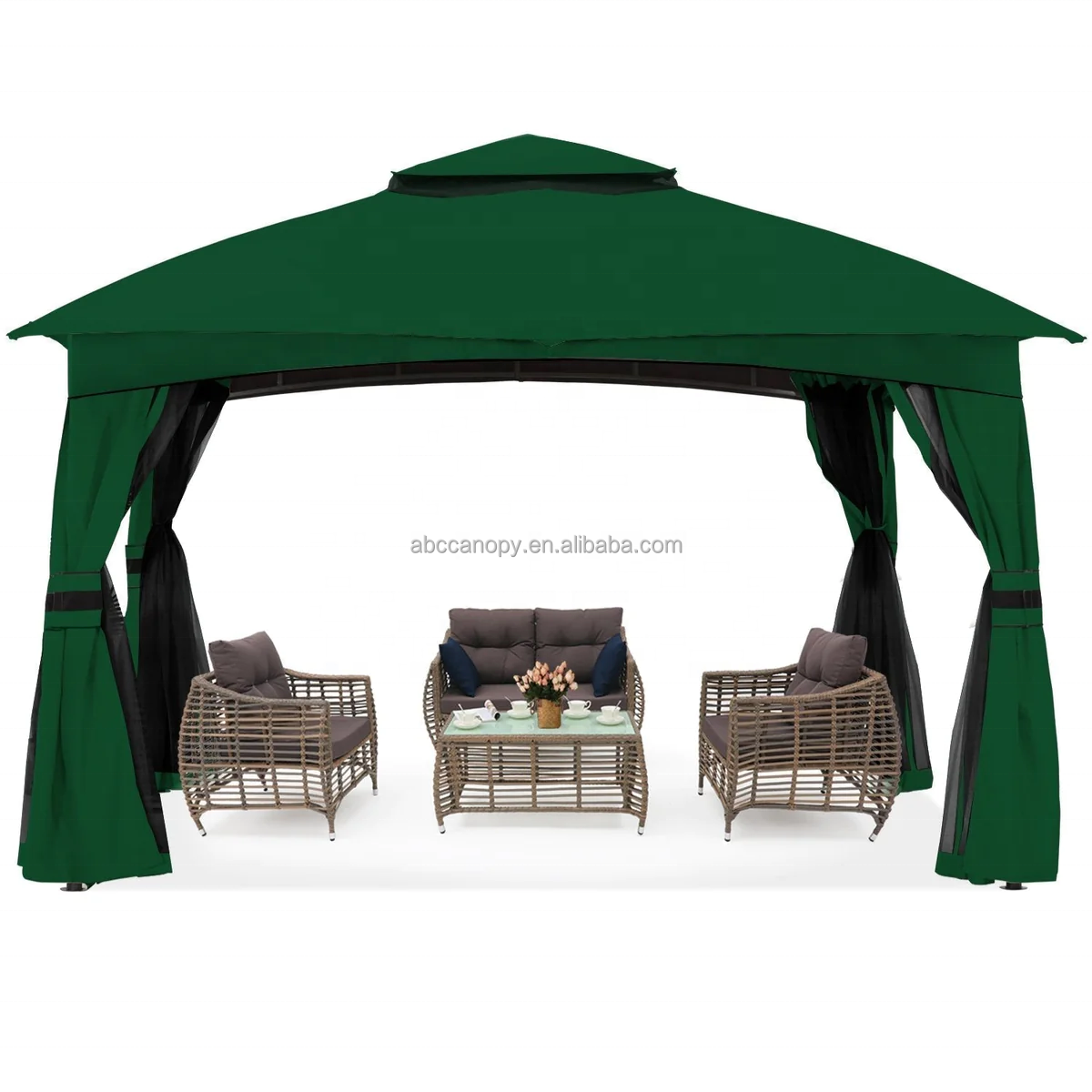 ABCCANOPY Rip-Lock Soft Top Outdoor Gazebo Waterproof Paviljonki Metal Pergola Gazebo Garden Pergola Curtains Gartenpavillon