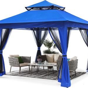 ABCCANOPY Pop Up Gazebo 13x13 - Outdoor Canopy Tent with Mosquito Netting for Patio Garden Backyard (Blue)