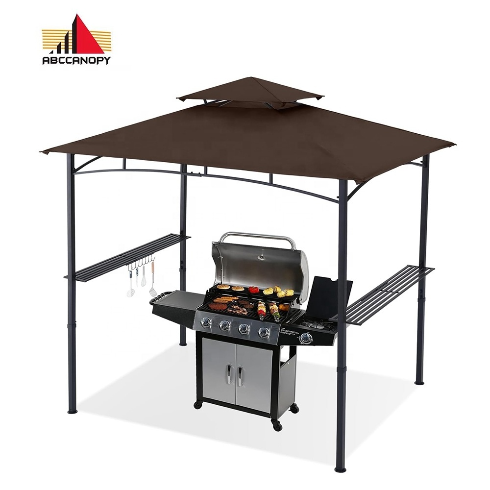 ABCCANOPY  8'x 5' Grill Gazebo Canopy Metal Patio Gazebo Canopy Tent For Barbecue and Picnic Grill Pavillon