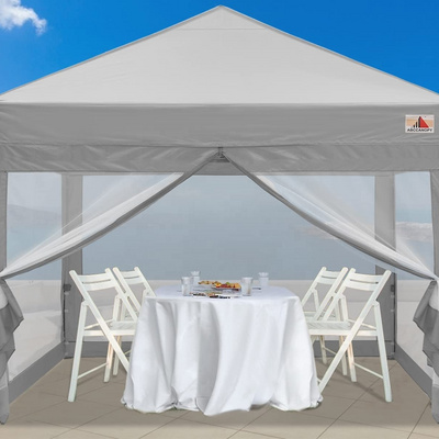 ABCCANOPY 10x10 Pop up Canopy Tent with Mesh Walls Camping Screen & Mesh House Commercial Tents