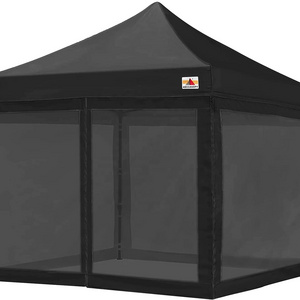 ABCCANOPY Mesh Sidewalls Mosquito Netting for 10' x 10' Pop-Up Tent Canopy Black