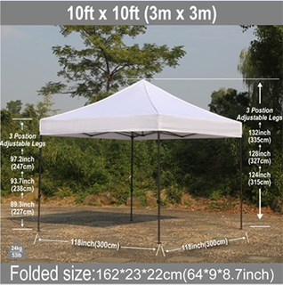 ABCCANOPY High Quality 10x10 White Marquee Outdoor Pop Up Canopy Tent