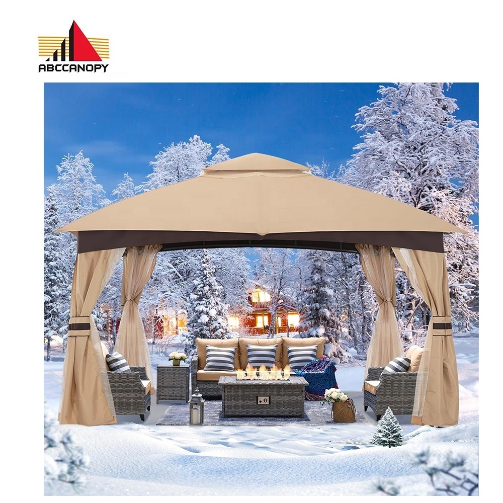 ABCCANOPY 3 X 3 Gazebo Garden Pavilion Gazebo With Mosquito Net Pavillon Paviljonki Pergola Gazebo Courtyard Canopy Outdoor