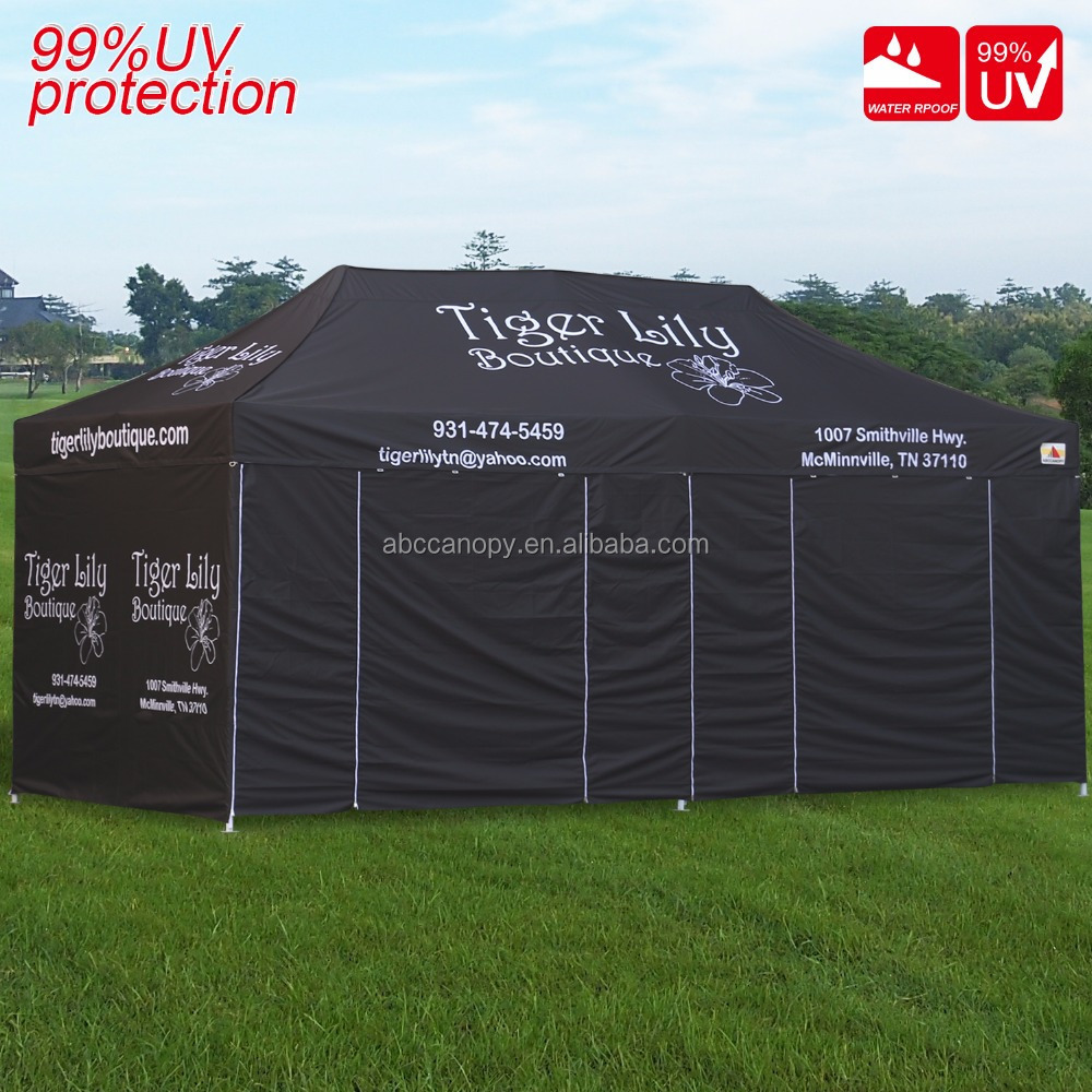 10x20 Custom Tent, Portable Folding Gazebo 10 by 20 Canopy,100% Waterproof ez-up Canopy Vendor Tent Instant Shelters Replacement