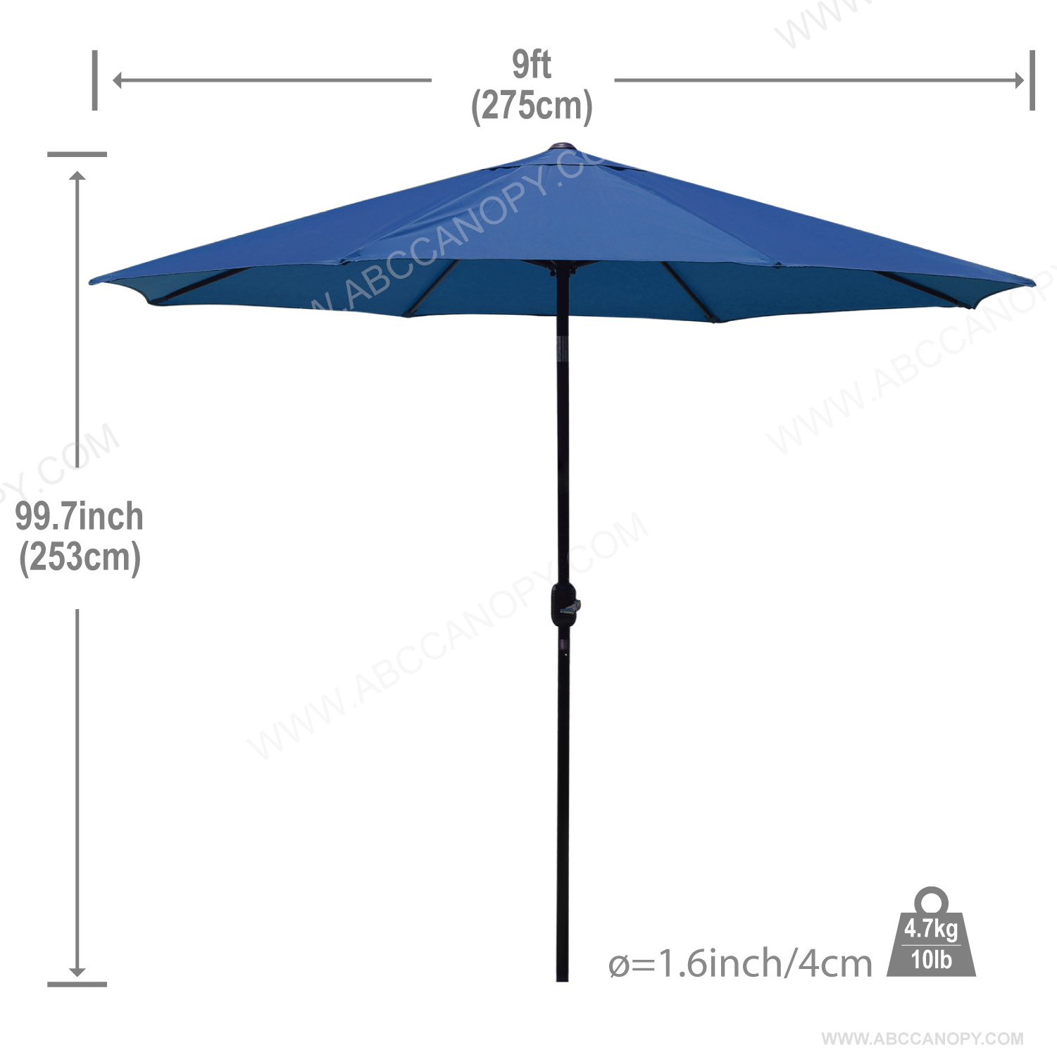 Sun Umbrella High Quality Commercial Use 9FT Outdoor Umbrella Beach With Wooden Handle Wholesale