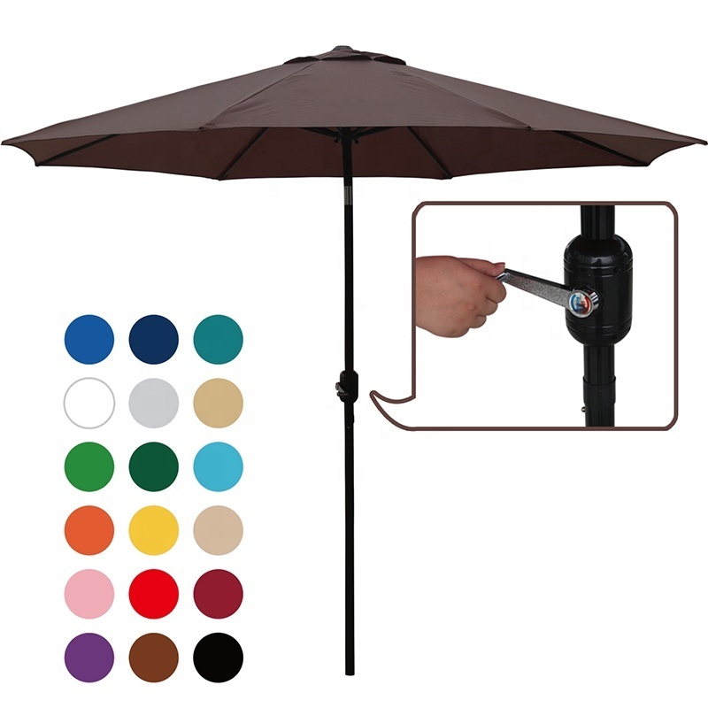 9ft Polyester garden umbrellas Outdoor Umbrella Big Outdoor Furniture Umbrella