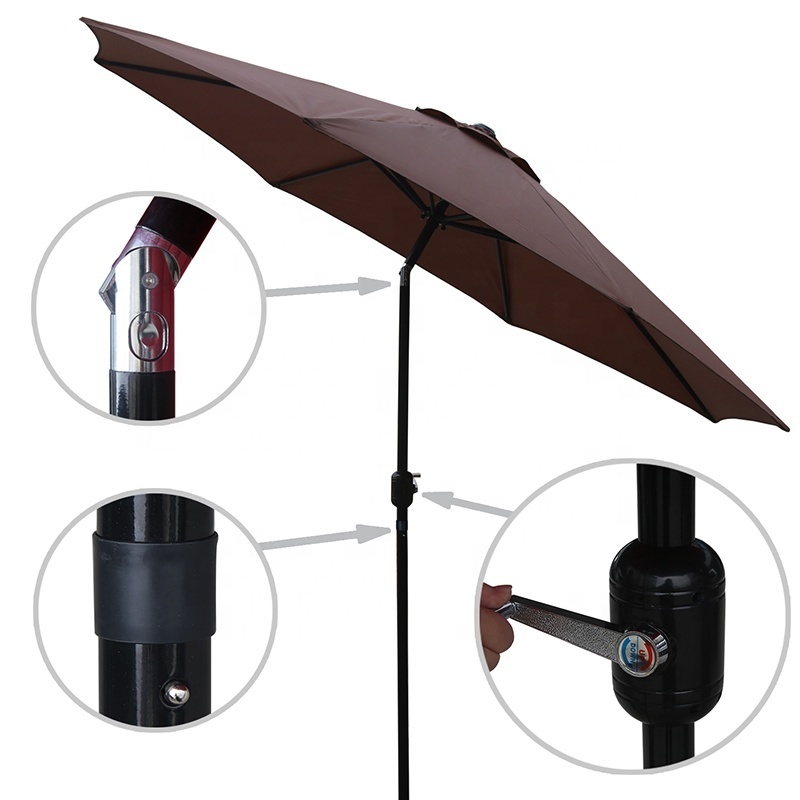 9ft Polyester garden umbrellas Outdoor Umbrella Big Outdoor Furniture Umbrella