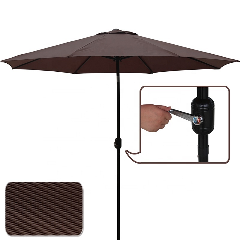 9ft Polyester garden umbrellas Outdoor Umbrella Big Outdoor Furniture Umbrella