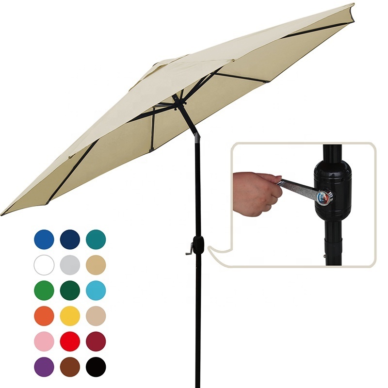 9ft Polyester garden umbrella outdoor big umbrella parasols umbrellas