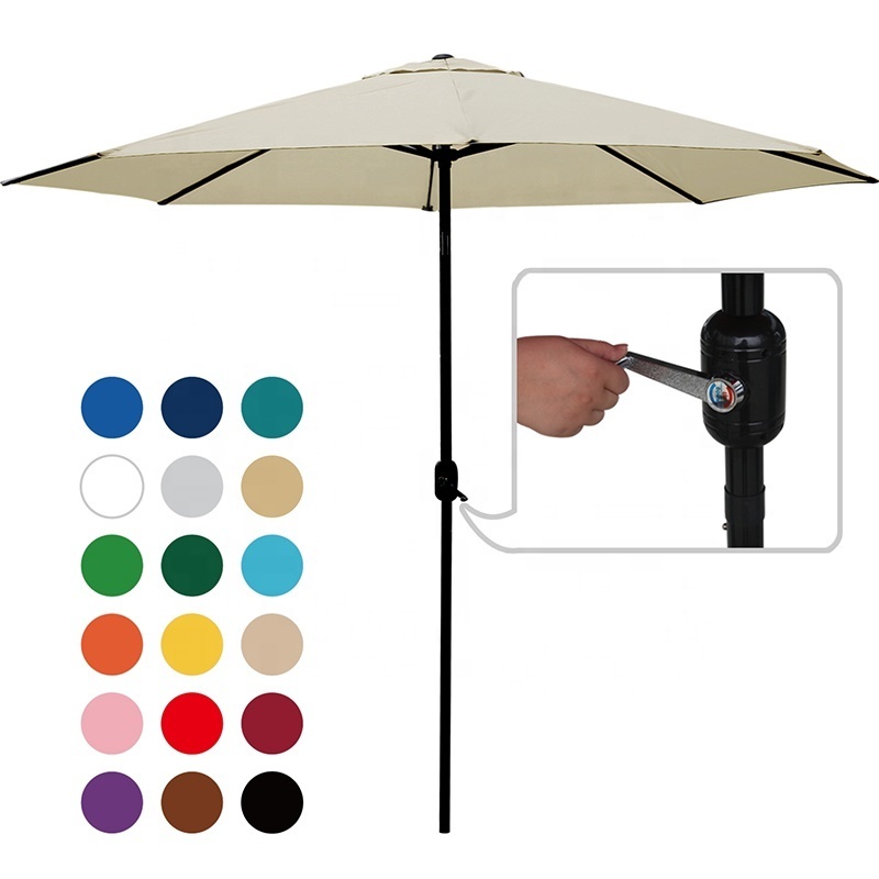 9ft Polyester garden umbrella outdoor big umbrella parasols umbrellas