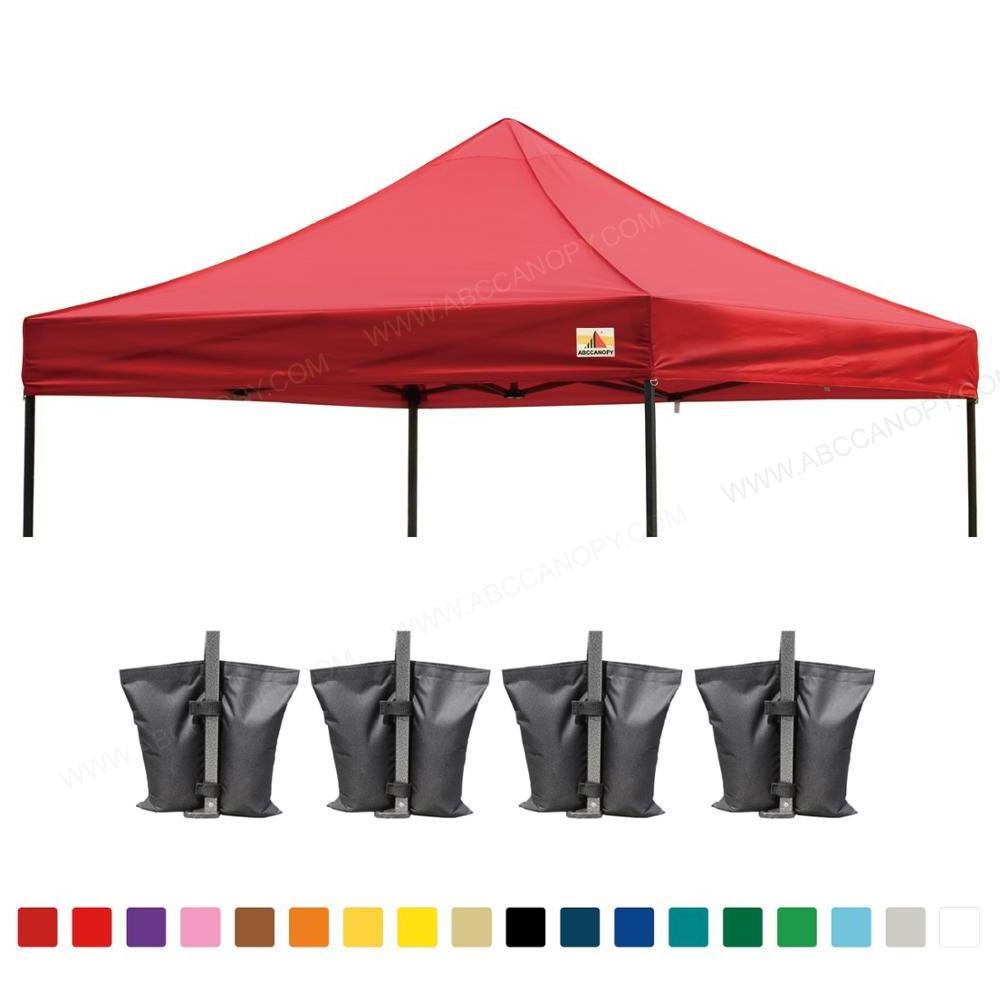 10x10 ABCCANOPY Gazebo Replacement Canopy Top Cover with Weights Bags Red Muti Color Option  18colors