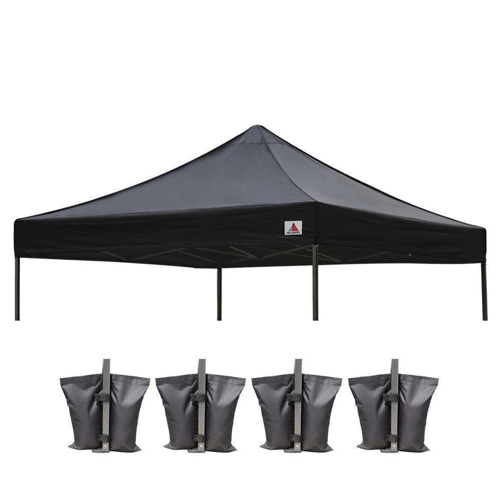 Outdoor Grill Gazebo Canopy Replacement The+replacements 10x10 Black with Sand Bag