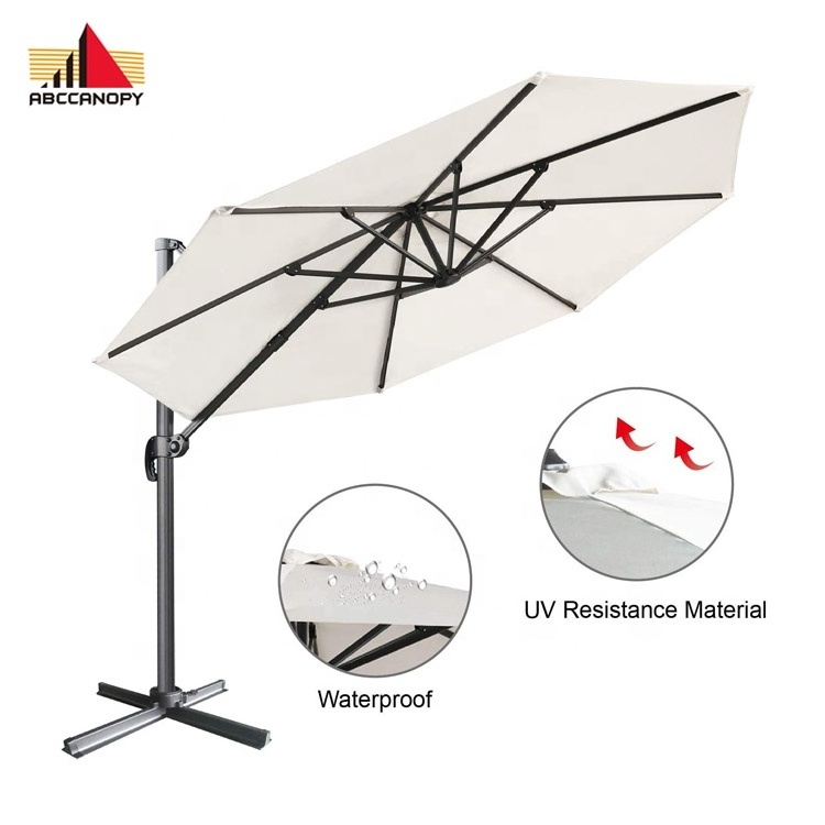 ABCCANOPY 10 FT Outdoor Patio Hanging Umbrella china umbrella outdoor garden with cross base