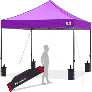 ABCCANOPY Plain Tents Pop up Canopy 10x10 Instant Shelters Outdoor Party Portable Folding Gazebo With Wheeled Bag