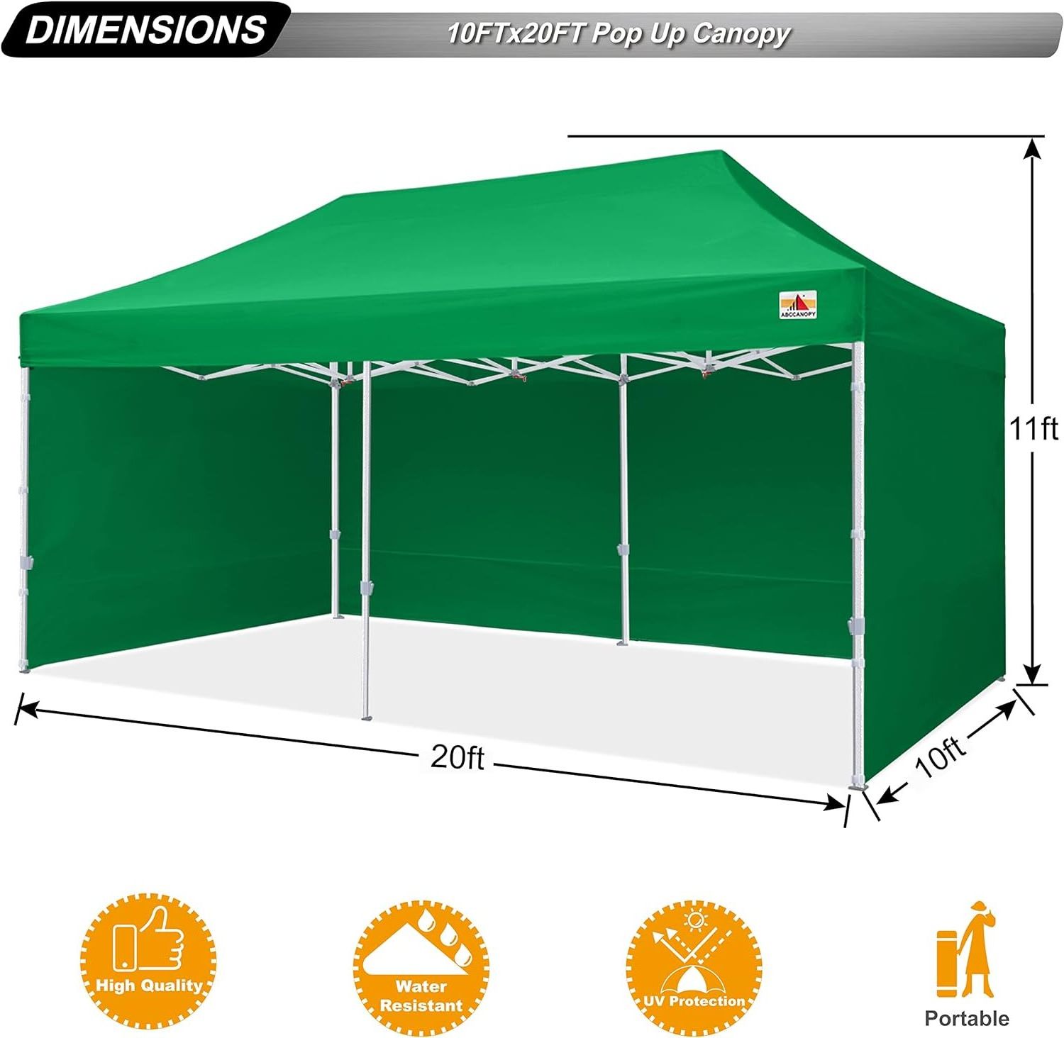 ABCCANOPY Canopy Tent Canopy 10x20 Pop Up Canopies Commercial Tents Easy Pop-up Instant Shelter