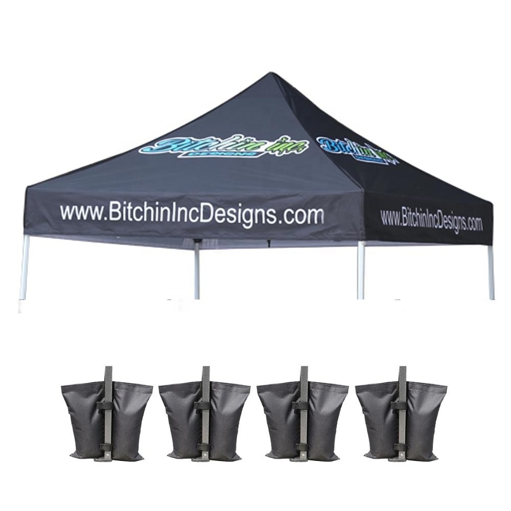 Custom Printed Commercial Promotion Gazebo Pop Up Canopy Tent With Wheeled Bag Packaging Instant Outdoor Canopy Replacement Top