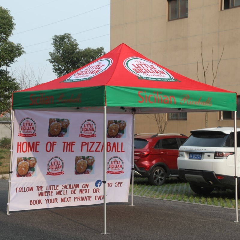 High Quality Food Service Canopy with Heat Transfer Printing Mesh Walls