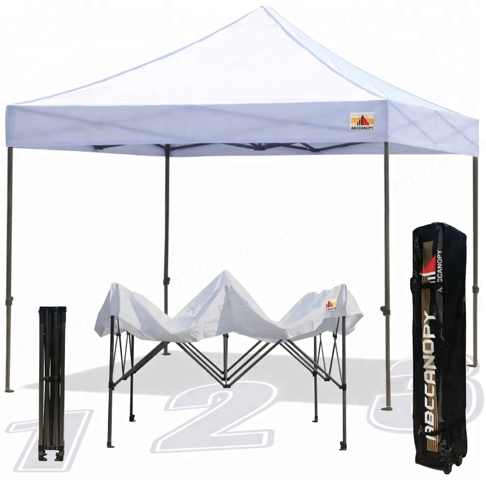 ABCCANOPY 10x10 ft Wholesale 3x3m Waterproof 10ft x 10ft Pop Up Folding Canopy Tent Trade Show For Trading Tent