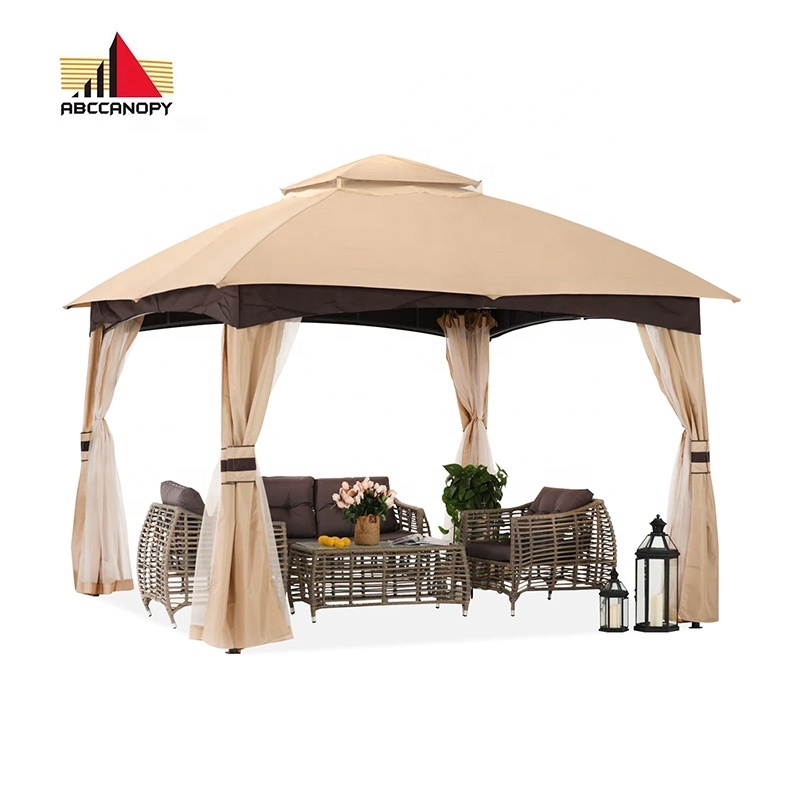 ABCCANOPY 3 X 3 Gazebo Garden Pavilion Gazebo With Mosquito Net Pavillon Paviljonki Pergola Gazebo Courtyard Canopy Outdoor