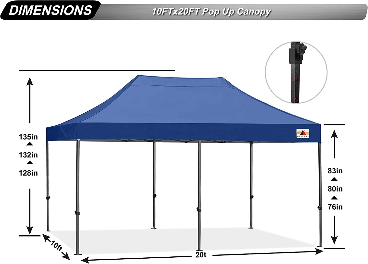 ABCCANOPY 10' x 20' 3x6m 10x20  ft Event Trade Show Feet Easy 10*10ft 10*15ft 10*20ft Pop Up Canopy Steel Fold Tent