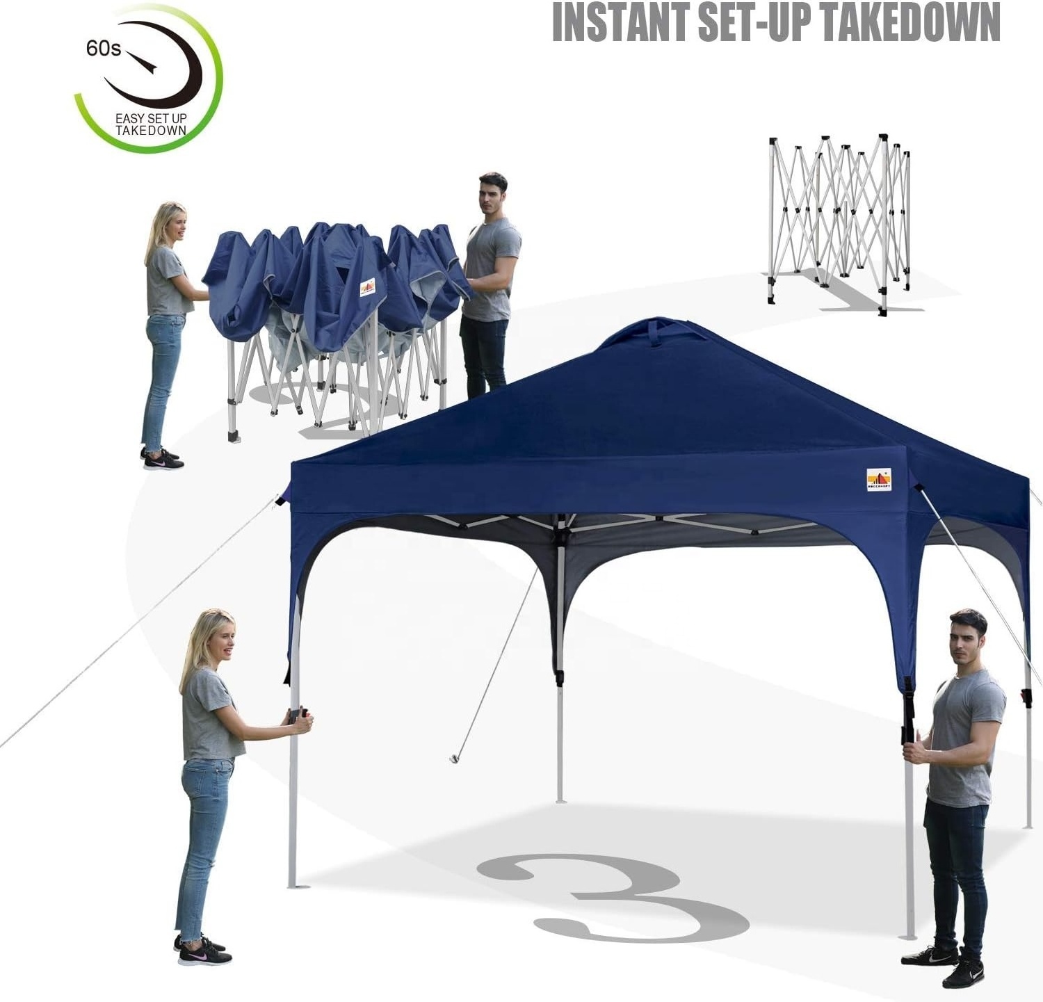 10 x 10-feet 10 x 10ft easy outdoor portable 10 x 10 outdoor pop up canopy tent gazebo roof top tent