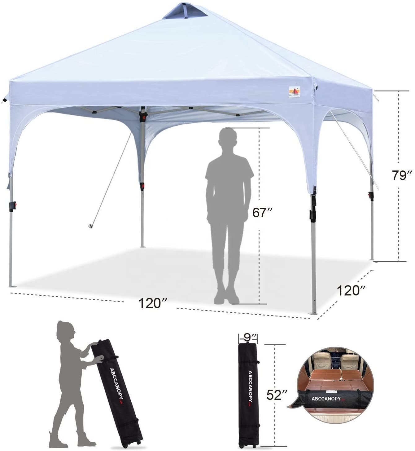 Pop Up Canopy with Mesh Mosquito Netting Wall, Camping Screen Houses Screen Rooms, Instant Canopy Tent