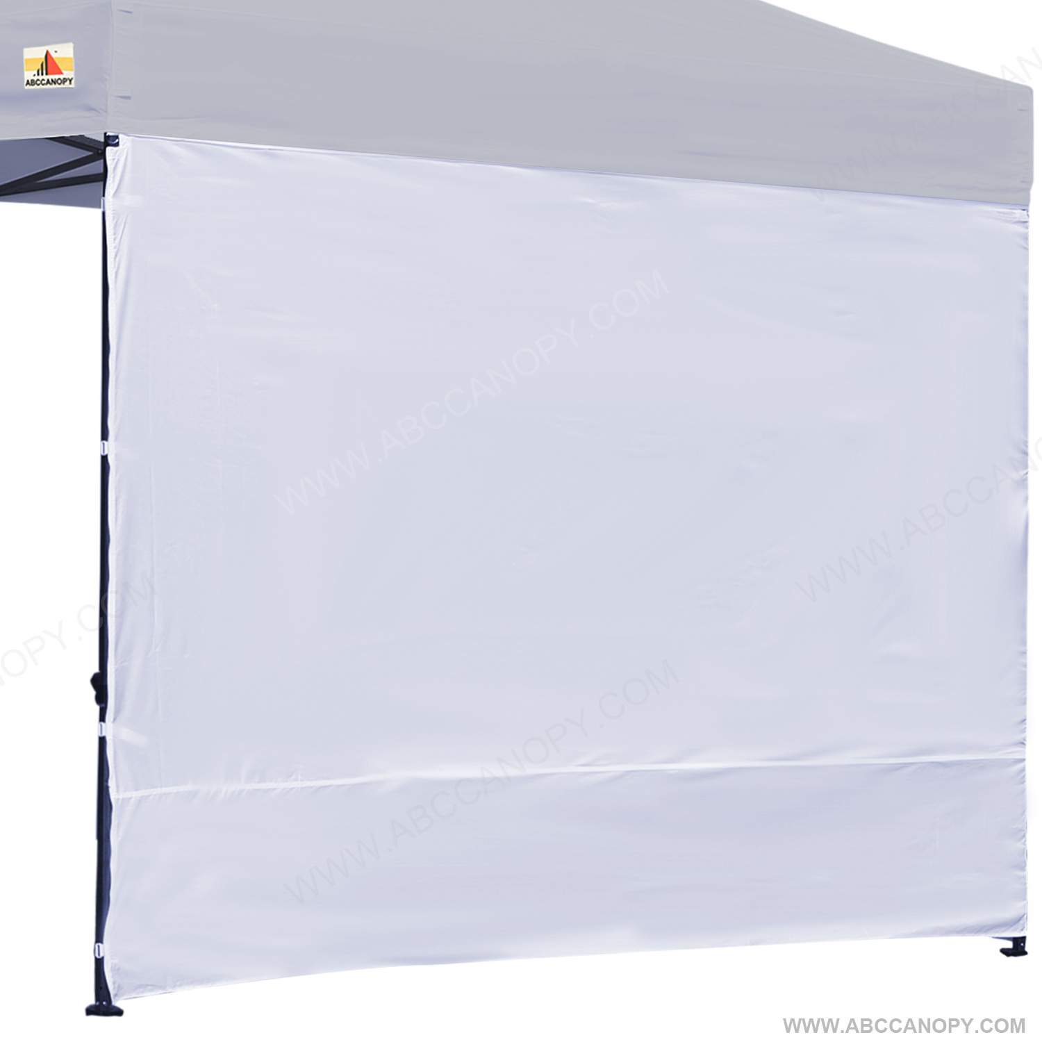 ABCCANOPY Instant Canopy SunWall (15+Colors) for 10x10 Feet, 10x20 Feet Straight Leg pop up Canopy, 1 Pack Sidewall Only, White