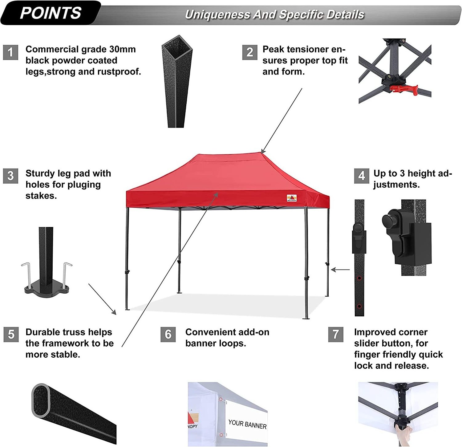 waterproof 10x10 canopy folding tent with walls