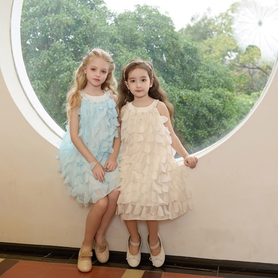 Wholesale Sweet White Kids Skirt Dress Princess Dress Children Dress Kids Costume Girls