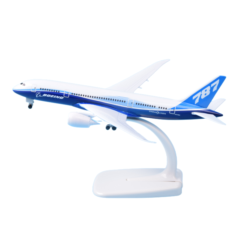 Factory Directly Sell 20cm Metal Asiana Airlines Boeing Scale Model Aircraft Home Decor B787 Air Craft Model