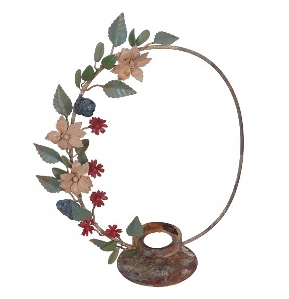 CHRISTMAS HANGING CANDLE WREATH DECORATION ARTIFICIAL CANDLE RING CHRISTMAS WREATH FOR WEDDING AND HOLIDAY DECOR.