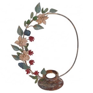 CHRISTMAS HANGING CANDLE WREATH DECORATION ARTIFICIAL CANDLE RING CHRISTMAS WREATH FOR WEDDING AND HOLIDAY DECOR.