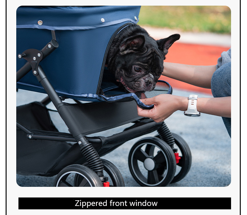 HX05 Double direction folding pet travel carrier collapsible two-way pet gear travel lite pet stroller dog trolley